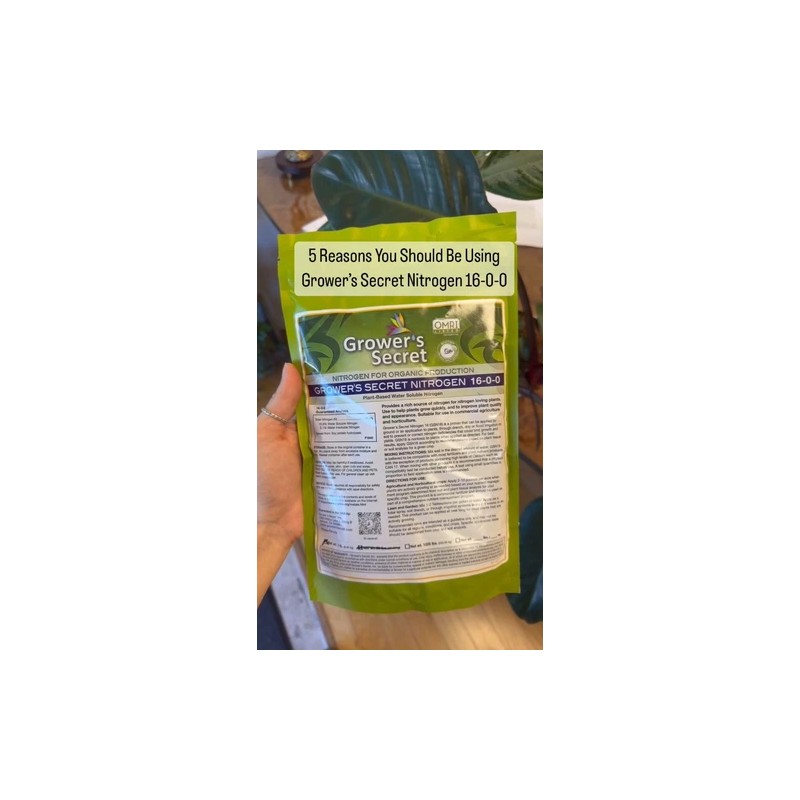 Grower's Secret Nitrogen 16-0-0 • Organic • Readily Available For