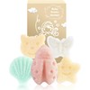 Konjac - Esponja para baño, 5 piezas de formas naturales