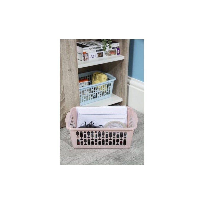 6-Pack Plastic Handy Basket - Blush Pink | Classroom Storage