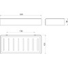 EMCO Loft Soap Basket 220 x 34 x 101 mm,