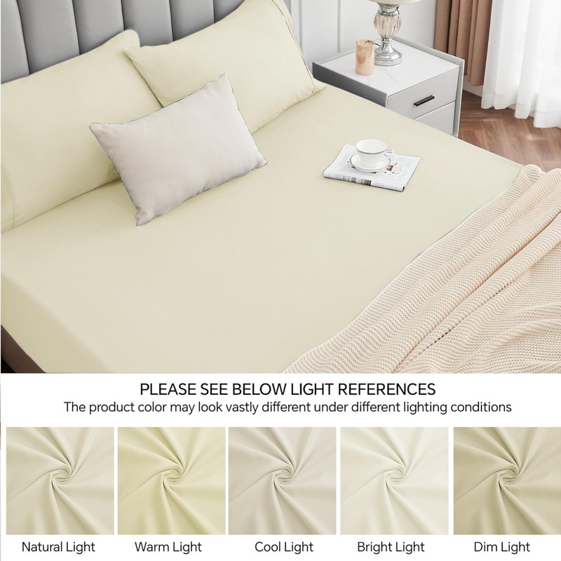 My Home Store Fitted Sheets King Size 100% Egyptian Cotton