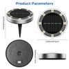 Peasur 2 Pack Solar Lights Outdoor Garden, Solar Ground Light,