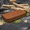 LUUFAN Genuine Leather Long Wallet for Men, Large Capacity Purse