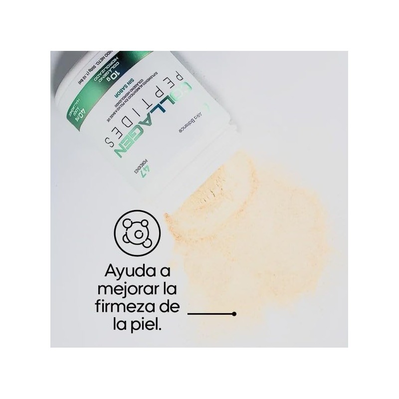 Collagen Peptides, Col?geno Hidrolizado sin Sabor 500 Grs.