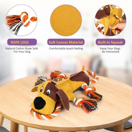 IOKHEIRA Dog Toys, Squeaky Dog Toys for Large Dogs, Dog Plush Toys, Tug of War Dog Toys for Puppy,Small,Middle and Big Dogs