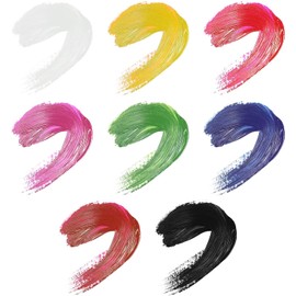 Paleta de delineadores de ojos activados por agua de 8 colores Navidad, pintura fluorescente brillante de alto pigmento para ojos, rostro y cuerpo, delineador de ojos gráfico mate y UV con pinceles (02)