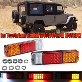 HHENGYISOUL A Pair LED Tail Light Fits for Toyota Land Cruiser FJ40 FJ45 BJ40 HJ45 BJ42,LED Rear Tail Light Lamps for Toyota FJ40 Land Cruiser Rear Tail Lights