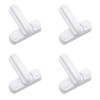 Dylan-EU 4 stk Window Jammer Safe Fenstersicherung Sash Jammers Extra