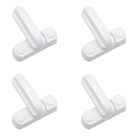 Dylan-EU 4 stk Window Jammer Safe Fenstersicherung Sash Jammers Extra Sicherheit Schlösser Für UPVC Fenster Türen (White)