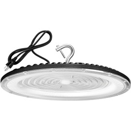 XYCN 250W UFO Led High Bay Light,120VAC,5000K Daylight Commercial Bay Lighting,IP66 Waterproof,41050LM,1150W MH/HPS with Plug Area Lighting for Warehouse/Shop/Workshop/Garage/Barn/Gym/Factory