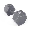 CAP Barbell Cast Iron Hex Dumbbell, Single, 35 lb