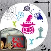 Lekabee 16 Pcs Halloween Stencils 8x8inch