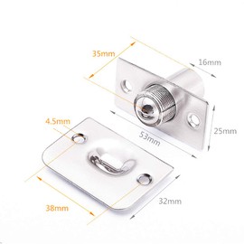 Set of 8 NUZAMAS Door Ball Latches, French Door Ball Latches, Cabinet Catch Strong Door Catches for Wardrobe Door Invisible Cupboard Closure