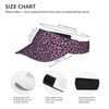 Leopard Print Rose Cheetah Purple Sports Sun Visor Hats Adjustable