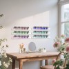 CRAFTIFANO 12 Pack Wall Mounted Acrylic Nail Polish Organizer Rack