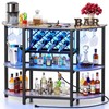 Zarler Bar Table Cabinet, Home Mini Bar Cabinet for Liquor,