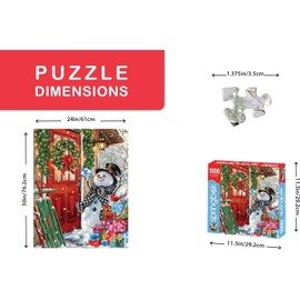 Springbok 1000 Piece Jigsaw Puzzle Delivering Gifts - Made in USA