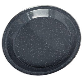 ECOPOWER SPORTS Elite Enamel Dining Plate for Indoors and Outdoors (Sky Grey)