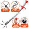 60cm Flexible Drain Snake with 4-Claw Grabber – Spring-Loaded Pipe
