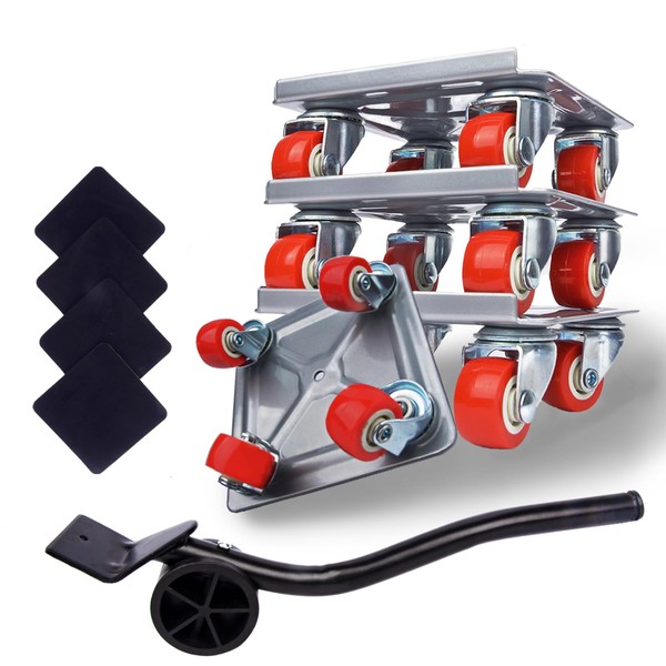 Furniture Dolly Sliders, Furniture Movers with 360° Rotation Wheels, Furniture