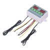 Dual Temperature Controller Waterproof Digital Thermostat with Data Storage for