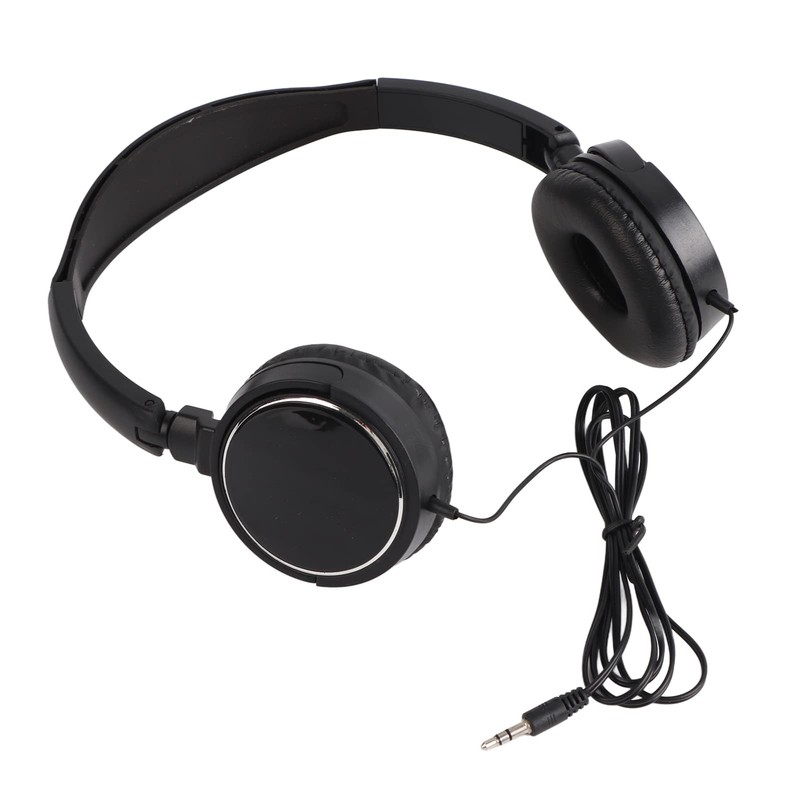 Stereo Headphones, Foldable Compact Wired Headset Stereo HiFi Music Headphones