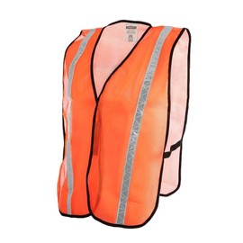 JORESTECH Safety Vest High Visibility Orange Mesh with 1" Reflective Tape VL-01 (One Size Fits Most)