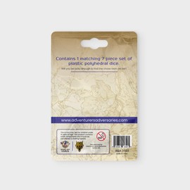 Adventurers & Adversaries Astrid Emporium Mystery Dice Set 1 - Premium 7-Piece Polyhedral D&D Dice Set for RPGs, Board Games, and MTG - Perfect D&D Accessories and Gifts.