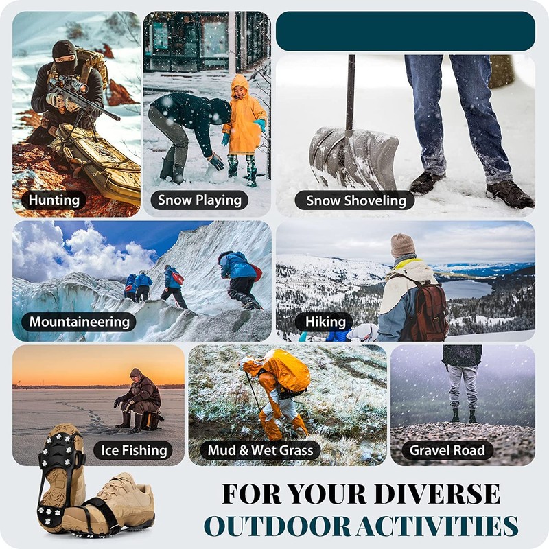 Fyuein® Shoe Spikes for Winter Crampons (S)