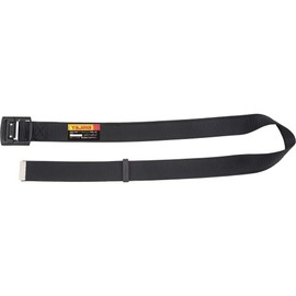 Tajima BWBCL145-BK New Standard Safety Belt, L Size, Black, Length 57.1 inches (145 cm), Curved Shape Fits Easily to the Body, Forged One Touch Black Buckle, Strong Waist Thick Nylon Belt