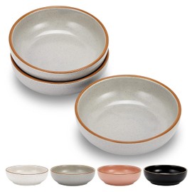 Howise - Cuencos de cerámica para gatos, plato de comida para gatos, color gris, 5.3 pulgadas, paquete de 3 cuencos para gatito y tazón de agua para perros pequeños