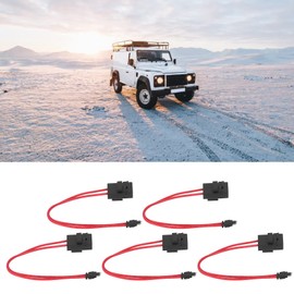 Car Fuse Holder Connector, 5Pcs Car Fuse Holder Connector Mini Heavy Duty Wire Extension for Vehicle ATM 20A 16AWG with 5 Fuses (Flat Angle 10.9MM-ACD)