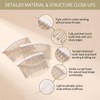 3 Pcs 20 Teeth Ribbon-Wrapped Bridal Veil Combs