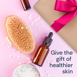 Dry Brushing Body Brush SCALA Natural Bristle Body Brush, Soft Body Exfoliating Brush Scrub for Dead Skin, Cellulite, Lymphatic Drainage, Blood Flow – Thicker & Stronger Medium Strength