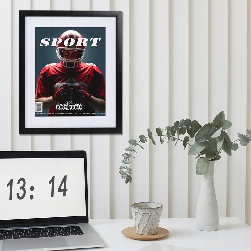 Rojohous 2 Packs Magazine Frame Sports Magazine Display Frame for