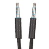 3.5mm Nylon Braided AUX Cable with Inline Microphone, 1.7m Stereo