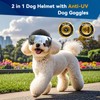 BillionChains Dog Helmet for Small Breed Head Circumstance 13.6 ''-14.6
