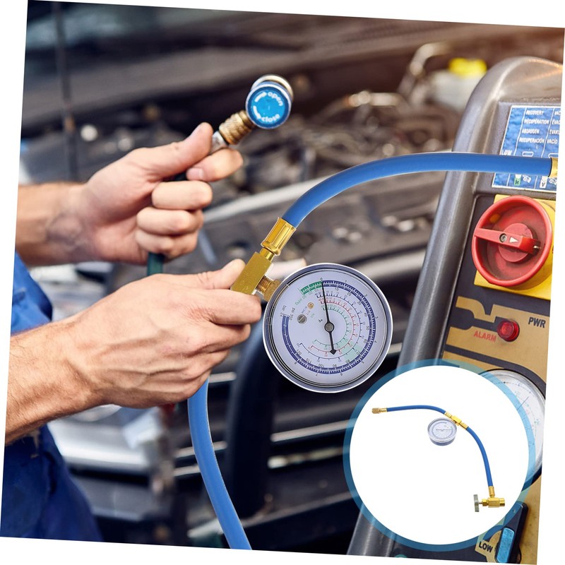 GRIRIW 1pc Charging Hose with Gauge Car Supply for Air