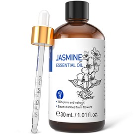 HIQILI Jasmine Essential Oil, for Diffuser, Hair, Skin, Perfume Making