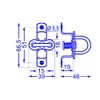 4 x Screw Lock for Eyelet Car Trailer Tarpaulin Fastener