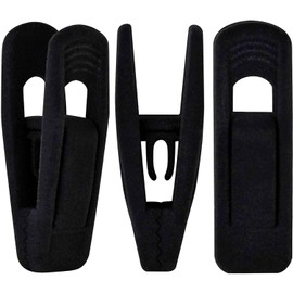 TOFIIGREM Black Velvet Hangers Clips 40 PCS, Pants Hangers Velvet Clips Easily Add to Velvet Hanger, Skirt Suit Pants Clothes Velvet Hangers, Baby Kids Hangers Clips