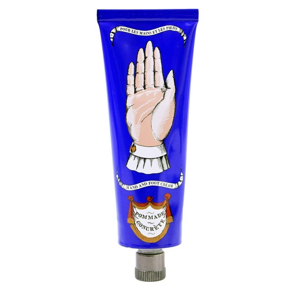BULY Hand & Foot Cream, 2.6 oz (75 g), Hand Cream, Pomade Concrett, Cosmetics, Skin Care, Exfoliating Care, Shea Butter, Beeswax Care, Moisturizing (Pomade Concrete)
