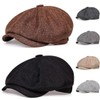 Yixda Herren Schiebermütze Barret Cap Unisex Sommer Atmungsaktiv Schirmmütze Kappe