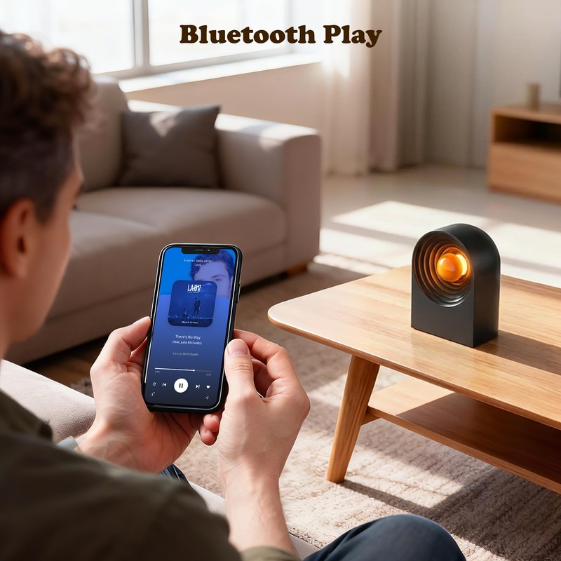 UNEEDE White Noise Sound Machine with Bluetooth Functionality, Night Light,