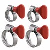 Wideskall® 40 Pieces Key Type Twist Adjustable Stainless Steel Hose