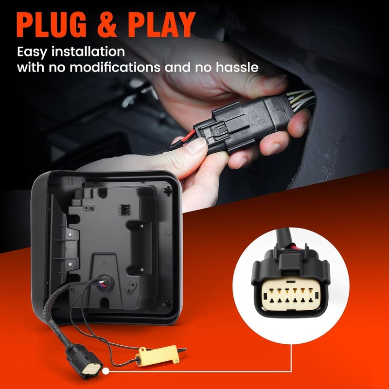 SUPAREE Flush Mount LED Tail Lights fit Jeep Wrangler JL