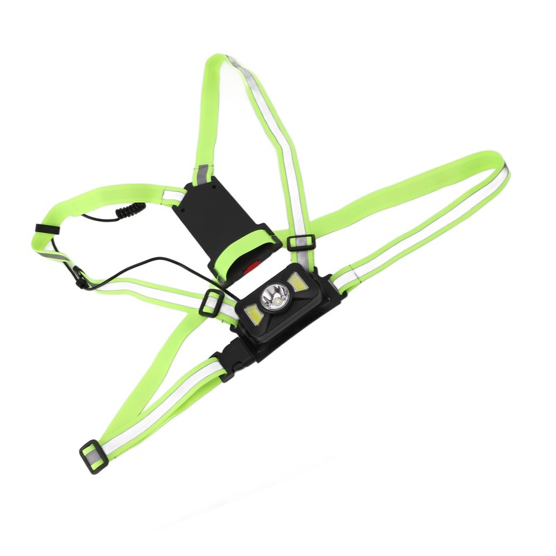 Outdoor Night Running Chest Lights Dual Light Sources IP55 Waterproof