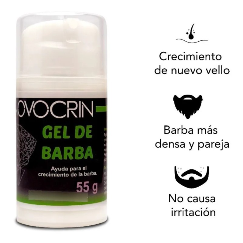 3x2 Tratamiento Pro Barba Bigote Rapido Seguro Novocrin 55gr Todo