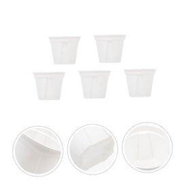 Totority 5 Pcs Root Control Flower Pots Durable Indoor Planting Containers for Succulents and Orchids Breathable Design for Home Office and Garden Use