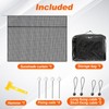 GEARBONE 9'x17'3" RV Awning Sun Shade Screen, Mesh Sunshade for